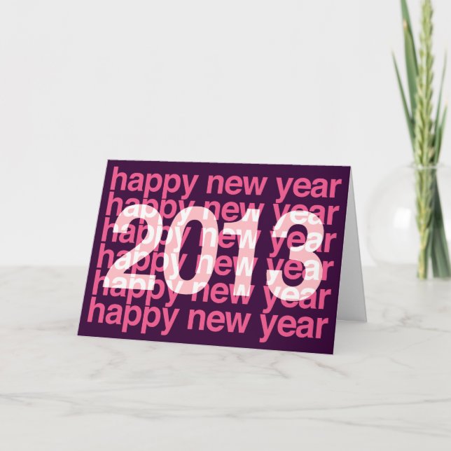 Cartes Pour Fêtes Annuelles Bonne année 2013 (Devant)