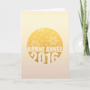 Cartes Pour Fêtes Annuelles Bonne Année 2016 - French New Year Card