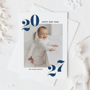 Cartes Pour Fêtes Annuelles Bonne année 2022 Photo avec typographie moderne bl