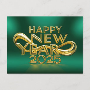 Cartes Pour Fêtes Annuelles Bonne année 2025 avec texte coloré