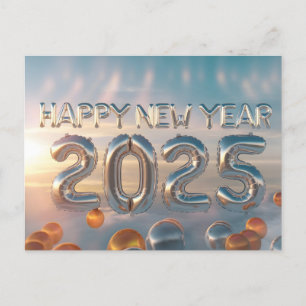 Cartes Pour Fêtes Annuelles Bonne année 2025 avec texte coloré