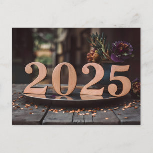 Cartes Pour Fêtes Annuelles Bonne année 2025 avec texte coloré