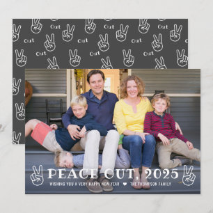 Cartes Pour Fêtes Annuelles Bonne année 2025 Gris Joyeuse Nouvelle Année Photo