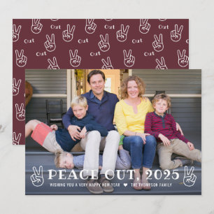 Cartes Pour Fêtes Annuelles Bonne année 2025 Merlot À la prochaine Drôle de Ph