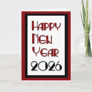 Cartes Pour Fêtes Annuelles Bonne année 2026