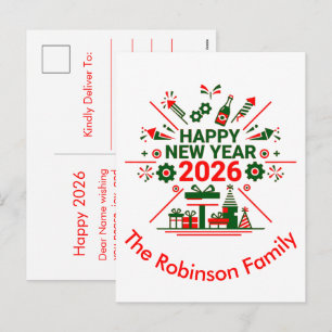 Cartes Pour Fêtes Annuelles Bonne année 2026 Célébration