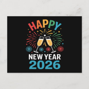 Cartes Pour Fêtes Annuelles Bonne année 2026 Fête drôle du Nouvel An 2026