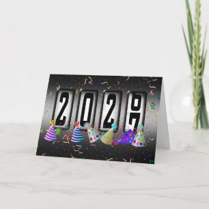 Cartes Pour Fêtes Annuelles Bonne Année 2027 Odomètre