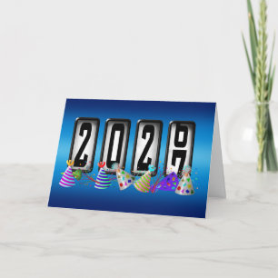 Cartes Pour Fêtes Annuelles Bonne Année 2027 Odomètre