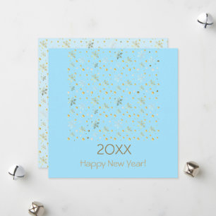 Cartes Pour Fêtes Annuelles Bonne Année 20XX & Décoration de Noël en Or