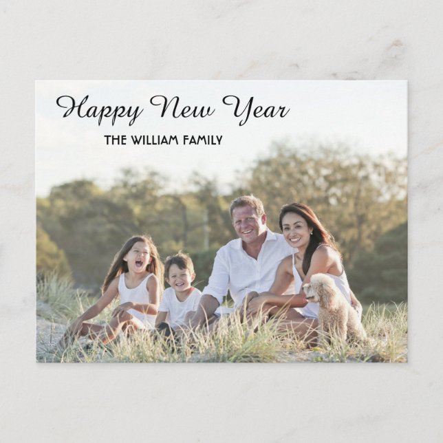 Cartes Pour Fêtes Annuelles Bonne année Calligraphie 2 Photo (Devant)