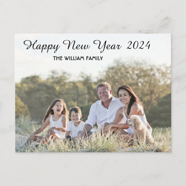 Cartes Pour Fêtes Annuelles Bonne année Calligraphie 2 Photo (Devant)