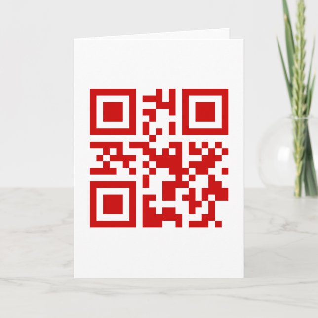 Cartes Pour Fêtes Annuelles Bonne année ! — Code QR (Devant)