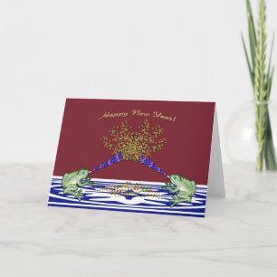 Cartes Pour Fêtes Annuelles Bonne année de grenouille