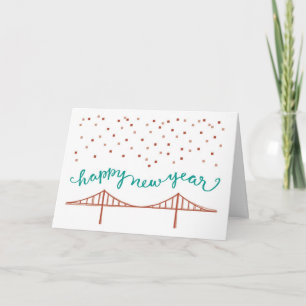 Cartes Pour Fêtes Annuelles Bonne année de San Francisco !