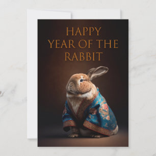 Cartes Pour Fêtes Annuelles Bonne année du lapin