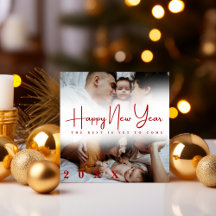 Bonne Année écriture moderne 3 Collage Multi Photo