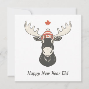 Cartes Pour Fêtes Annuelles Bonne année Eh Canada Élan 