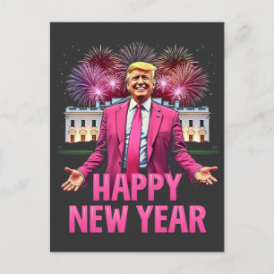 Cartes Pour Fêtes Annuelles Bonne année Eve Trump Résolution 2025