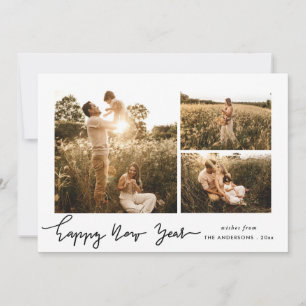 Cartes Pour Fêtes Annuelles Bonne année Mini script multi photo