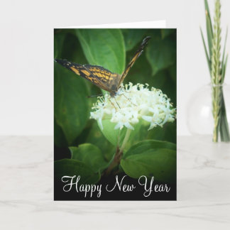 Cartes Pour Fêtes Annuelles Bonne année/ Papillon