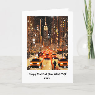 Cartes Pour Fêtes Annuelles Bonne année personnalisée Manhattan New York