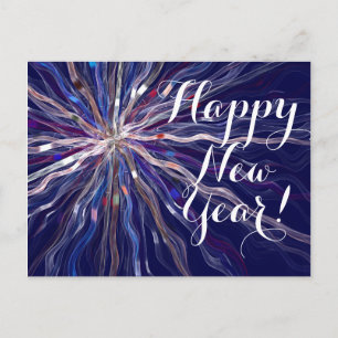 Cartes Pour Fêtes Annuelles "Bonne année" Star de Fête Ruban