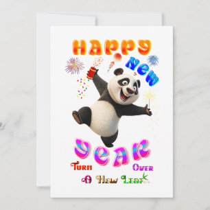 Cartes Pour Fêtes Annuelles Bonne année, tournez la page