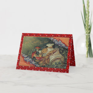 Cartes Pour Fêtes Annuelles Bonne année vintage victorienne