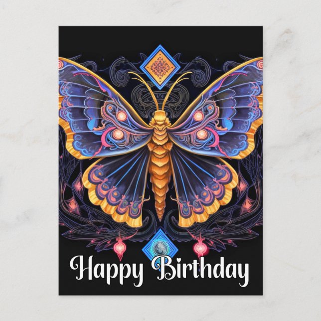 Cartes Pour Fêtes Annuelles Bonne conception de papillon imaginatif anniversai (Devant)