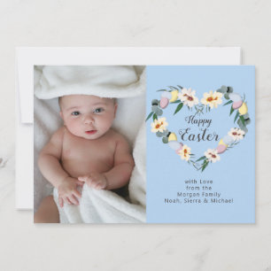 Cartes Pour Fêtes Annuelles Bonne couronne d'oeufs de Pâques Photo de famill