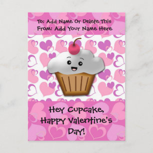 Cartes Pour Fêtes Annuelles Bonne Cupcake Valentine