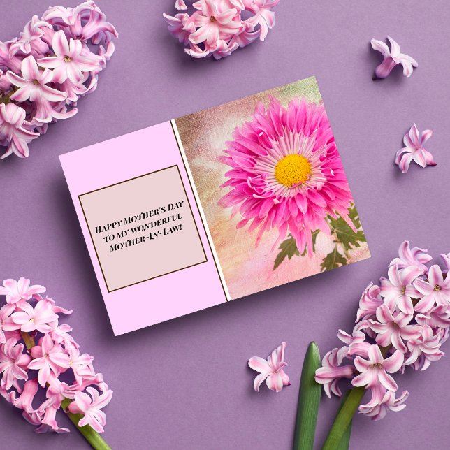 Cartes Pour Fêtes Annuelles Bonne fête des mères à ma belle-mère marguerite (Créateur téléchargé)