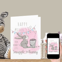 Bonne fête des mères de Little Snuggle Bunny Pink