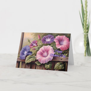 Cartes Pour Fêtes Annuelles Bonne fête des mères Fleurs colorées de gloire du 