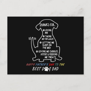 Cartes Pour Fêtes Annuelles Bonne Fête des pères Best Dog Papa