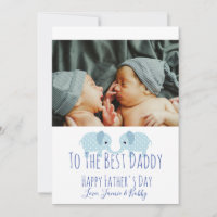 Bonne Fête des pères Custom Photo Twins