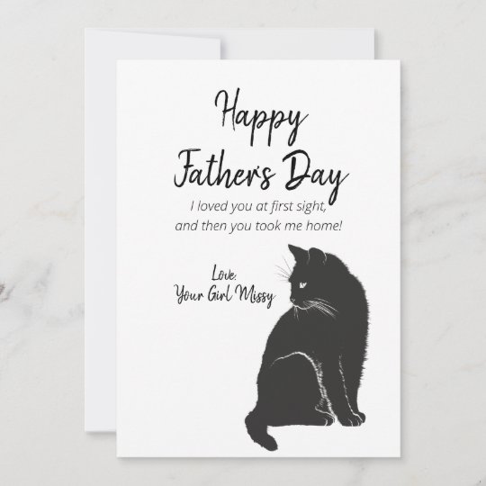 Cartes Pour Fetes Annuelles Bonne Fete Des Peres Du Chat Zazzle Fr