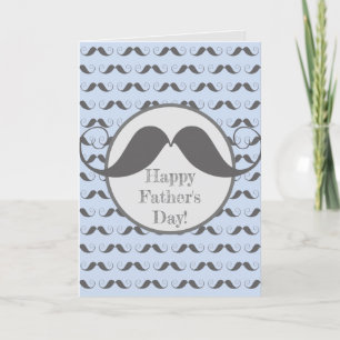Cartes Pour Fêtes Annuelles Bonne Fête des pères - Fun Mustache Motif