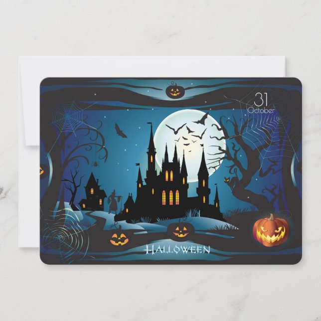 Cartes Pour Fêtes Annuelles Bonne fête d'Halloween "Treat or Trick" (Devant)