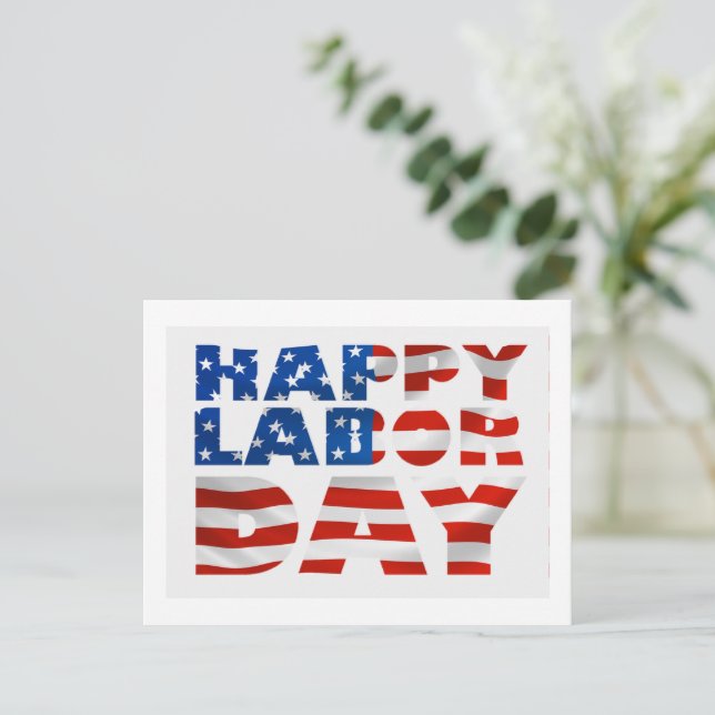 Cartes Pour Fêtes Annuelles Bonne fête du travail (Debout devant)
