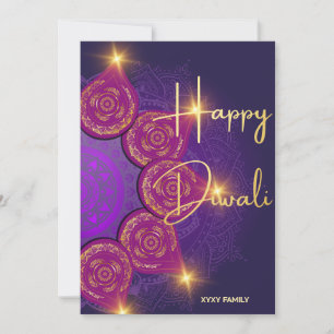 Cartes Pour Fêtes Annuelles Bonne fête indienne Diwali