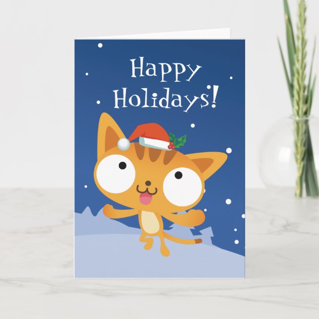 Cartes Pour Fêtes Annuelles Bonne fête Kitty Greeting Card (Devant)