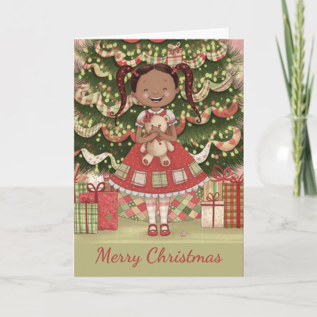 Cartes Pour Fêtes Annuelles Bonne fille (Devant)