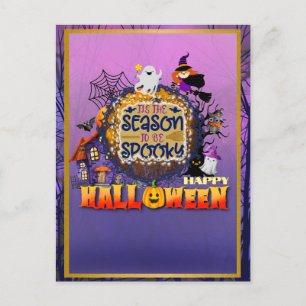 Cartes Pour Fêtes Annuelles Bonne Halloween C'est la fête de la saison Éffraya