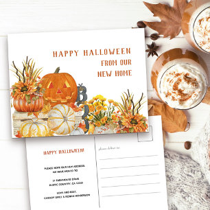 Cartes Pour Fêtes Annuelles Bonne Halloween de New Home Rustic Citrouilles