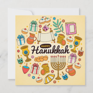 Cartes Pour Fêtes Annuelles Bonne Hanoukka