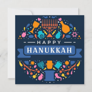 Cartes Pour Fêtes Annuelles Bonne Hanoukka