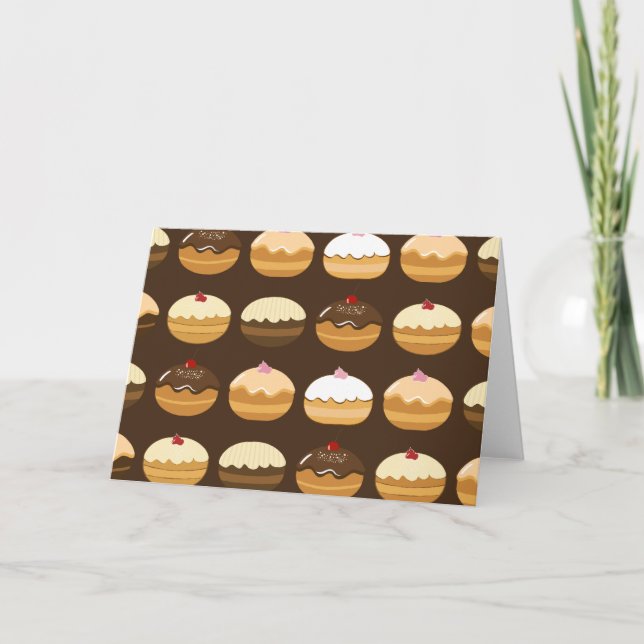 Cartes Pour Fêtes Annuelles Bonne Hanoukka (Devant)