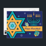 Cartes Pour Fêtes Annuelles Bonne Hanoukka. Étoile de David, Menorah, Dreidels<br><div class="desc">Bonne Hanoukka. Star of David,  Menorah et Dreidels conçoivent Carte Postale. Cartes de correspondance,  invitations de fête et cadeaux disponibles dans la catégorie Jours fériés / Hanoukka de notre magasin.</div>